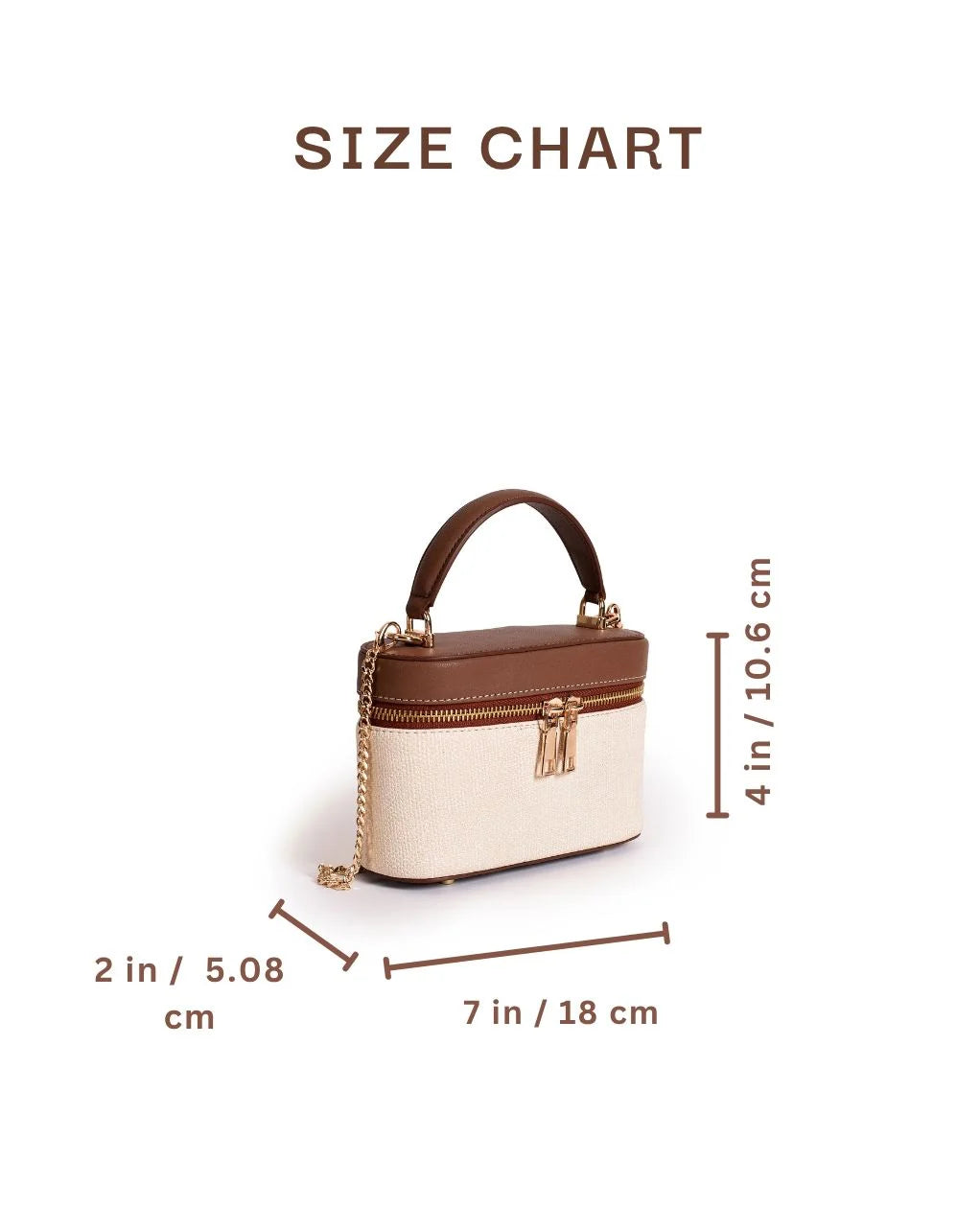 The Meg Sling Bag | Beige and Brown
